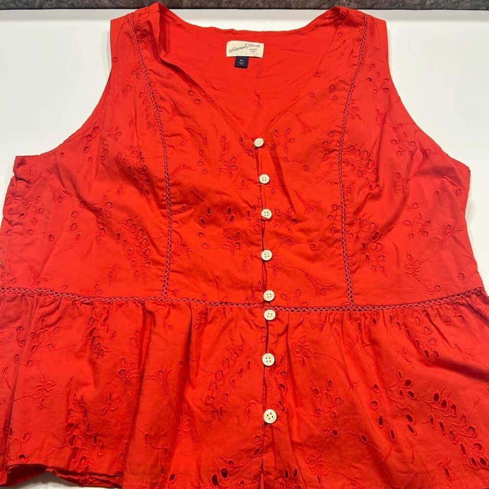 Universal-thread Women's Red Tank Top